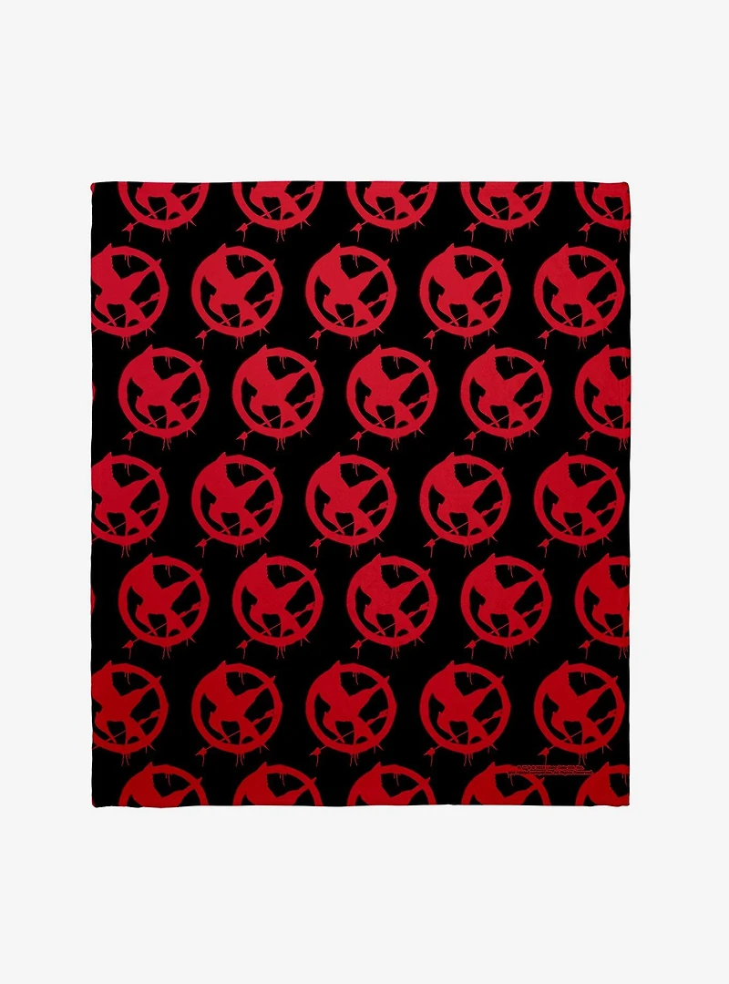 Hunger Games Mockingjay Graffiti Throw Blanket