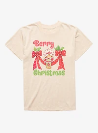 Strawberry Shortcake Berry Christmas Mineral Wash T-Shirt