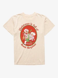 Strawberry Shortcake Christmas Sweet Surprises Mineral Wash T-Shirt