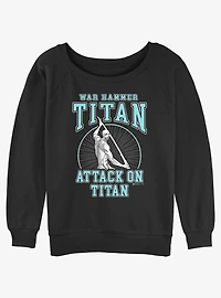 Attack on Titan War Hammer Titan Lara Tybur Girls Slouchy Sweatshirt