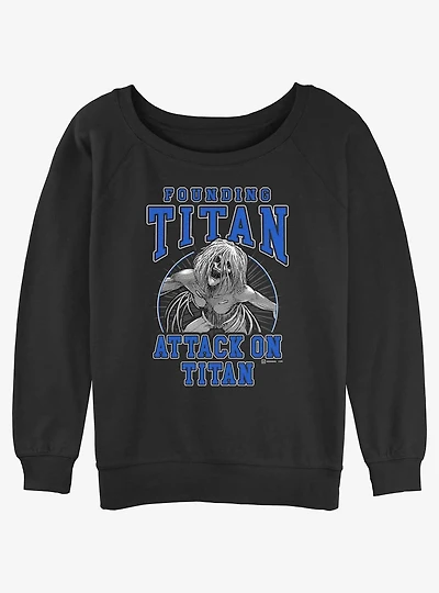 Attack on Titan Founding Ymir Womens Slouchy Sweatshirt