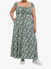 Thorn & Fable Mushroom Ghost Empire Maxi Dress Plus Size