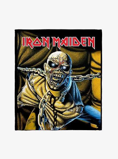 Iron Maiden Pom Album Art Throw Blanket