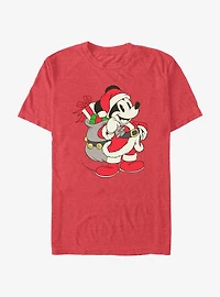 Disney Mickey Mouse Santa Claus Ready To Go T-Shirt