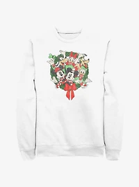 Disney Mickey Mouse & Friends Holiday Wreath Sweatshirt