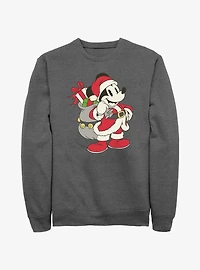 Disney Mickey Mouse Santa Claus Ready To Go Sweatshirt