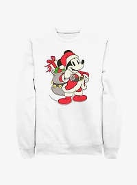 Disney Mickey Mouse Santa Claus Ready To Go Sweatshirt