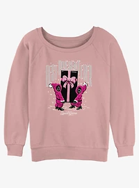 Squid Game Pink Soliders Best Present Ever Girls Slouchy Sweatshirt