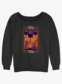 Squid Game Play The Pink Soldiers Womens Slouchy Sweatshirt