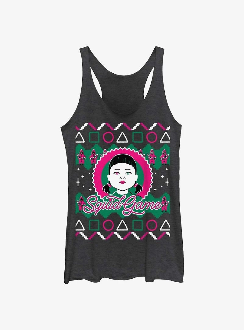 Squid Game Young-Hee Doll Ugly Christmas Womens Tank Top
