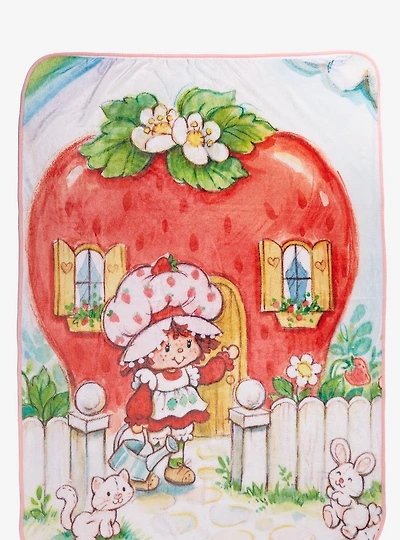 Strawberry Shortcake Berry House Fleece Throw - BoxLunch Exclusive
