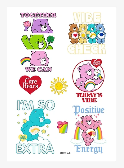 Care Bears Vibe Check Sticker Sheet