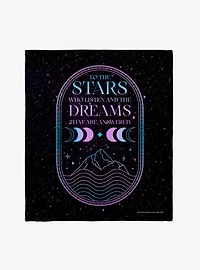 A Court Of Mist & Fury Stars And Dreams Throw Blanket