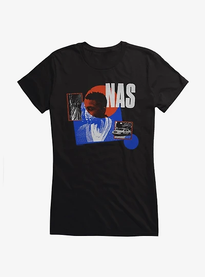 Nas Streets Of New York Girls T-Shirt