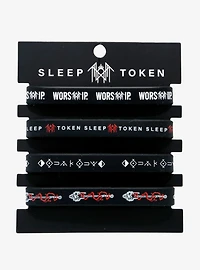 Sleep Token Icons Rubber Bracelet Set