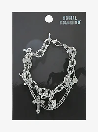 Social Collision Gothic Cowboy Charm Bracelet