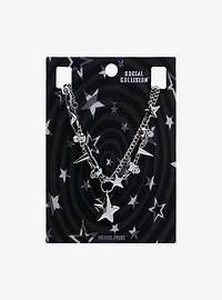 Social Collision Star Spike Layered Necklace