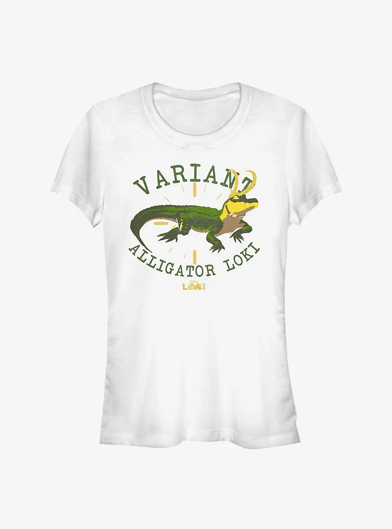 Marvel Loki Variant Alligator Marvel Loki Girls T-Shirt