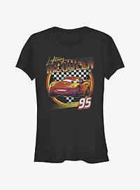 Disney Pixar Cars Lightning McQueen Vintage Girls T-Shirt