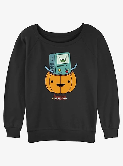 Adventure Time BMO Lantern Girls Slouchy Sweatshirt