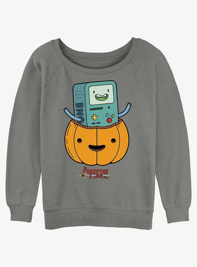 Adventure Time BMO Lantern Girls Slouchy Sweatshirt