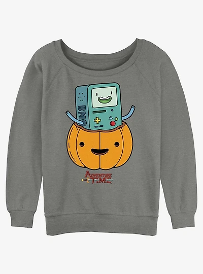 Adventure Time BMO Lantern Girls Slouchy Sweatshirt
