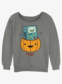 Adventure Time BMO Lantern Girls Slouchy Sweatshirt