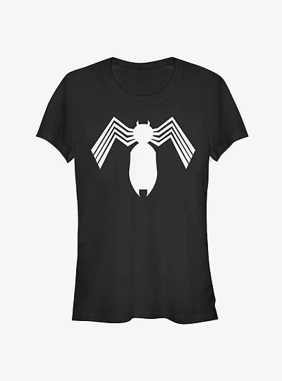 Marvel Spider-Man Symbiote Spider-Man Logo Girls T-Shirt