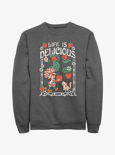 Strawberry Shortcake & Custard Life Is Delicious Sweatshirt