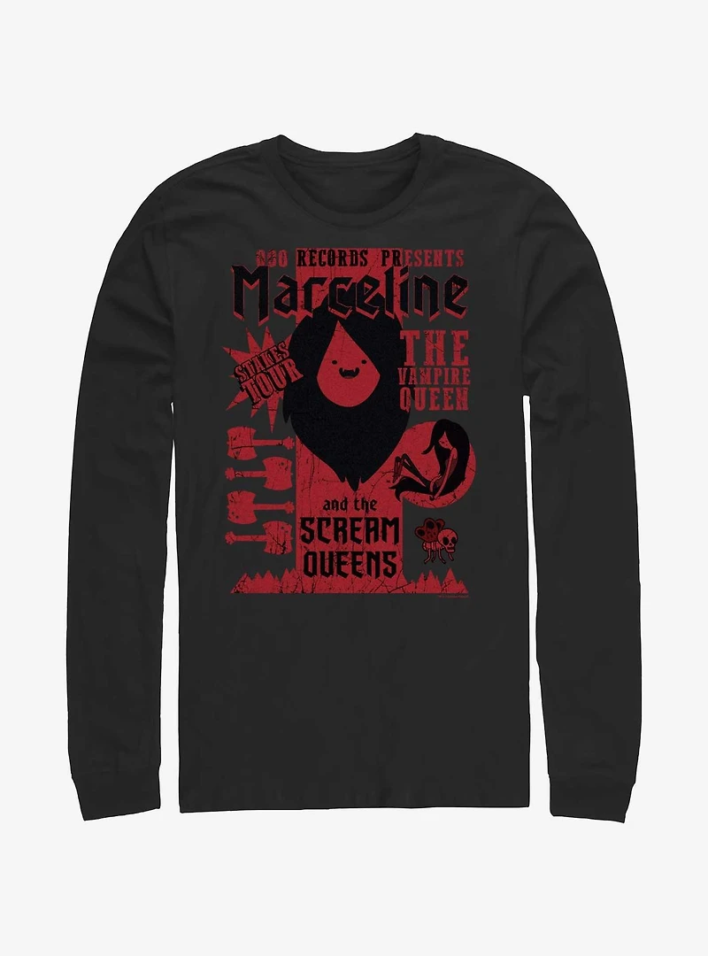 Adventure Time Marceline Scream Queens Stakes Tour Long-Sleeve T-Shirt