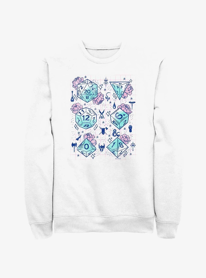 Dungeons & Dragons Floral Dice Sweatshirt