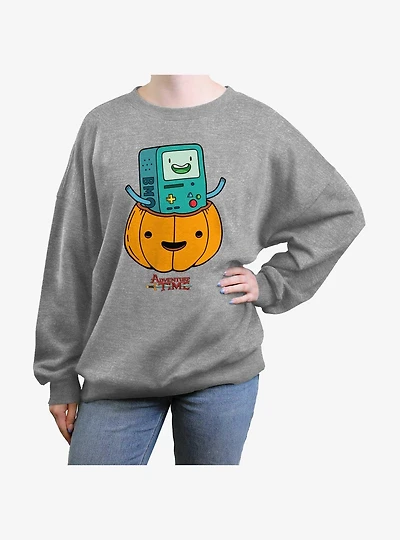 Adventure Time BMO Lantern Womens Oversized Sweatshirt