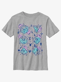 Dungeons & Dragons Floral Dice Youth T-Shirt
