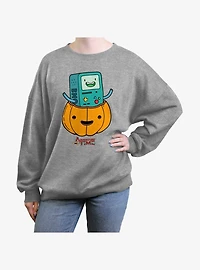 Adventure Time BMO Lantern Girls Oversized Sweatshirt