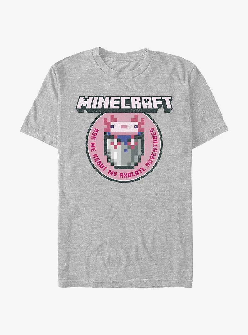 Minecraft Axolotl Adventures T-Shirt