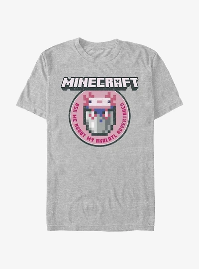 Minecraft Axolotl Adventures T-Shirt