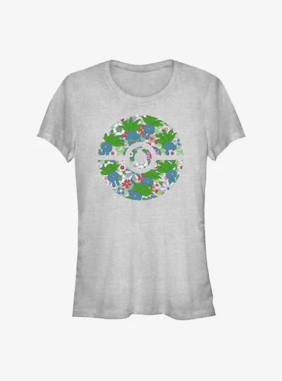 Pokemon Oddish Pokeball Logo Girls T-Shirt