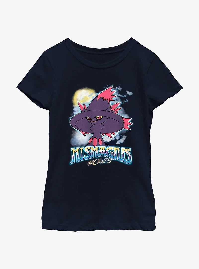 Pokemon Ghostly Mismagius Youth Girls T-Shirt
