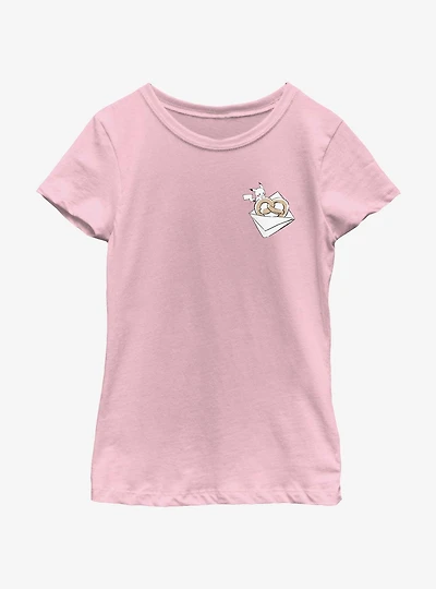 Pokemon Chibi Pikachu Pretzel Youth Girls T-Shirt