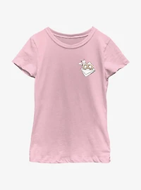Pokemon Chibi Pikachu Pretzel Youth Girls T-Shirt