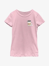Pokemon Chibi Pikachu Coffee Youth Girls T-Shirt