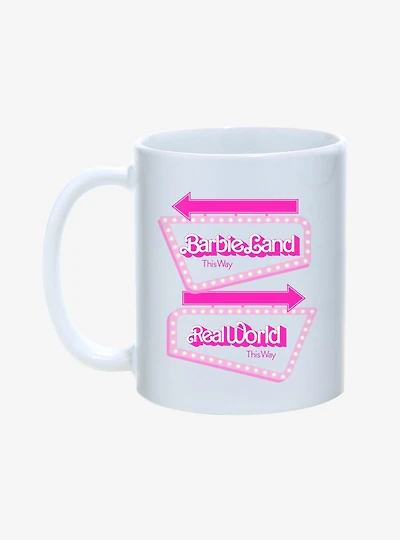 Barbie Barbieland Real World Signs Mug 11oz