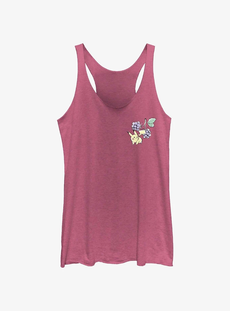 Pokemon Chibi Pikachu Grapes Girls Tank