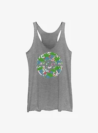 Pokemon Oddish Pokeball Logo Girls Tank