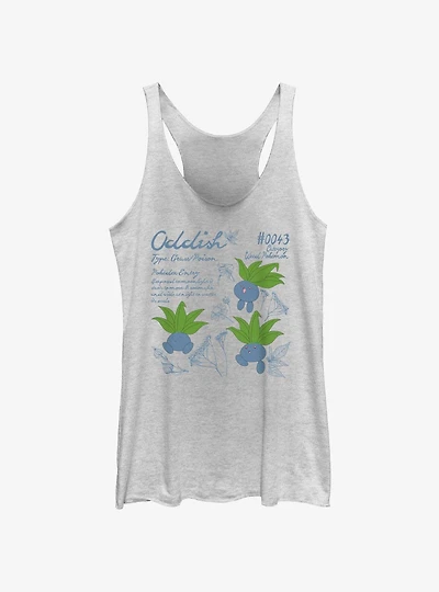 Pokemon Oddish Study Girls Tank