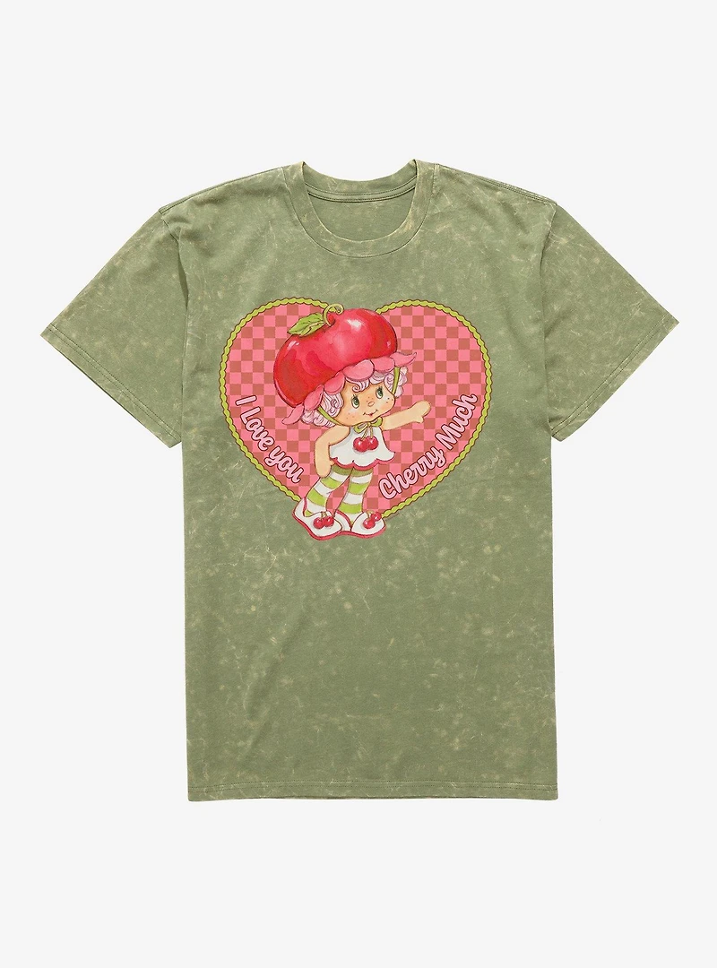 Strawberry Shortcake Cherry Cuddler I Love You Cherry Much Mineral Wash T-Shirt