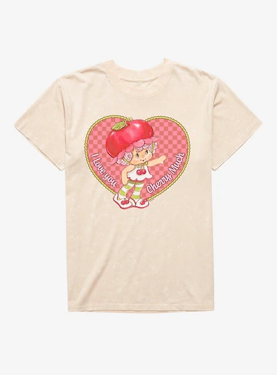 Strawberry Shortcake Cherry Cuddler I Love You Cherry Much Mineral Wash T-Shirt