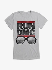 Run DMC NY Cityscape Glasses Girls T-Shirt