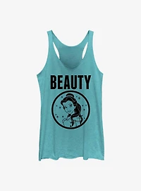 Disney Beauty and the Beast Belle Badge Womens Tank Top