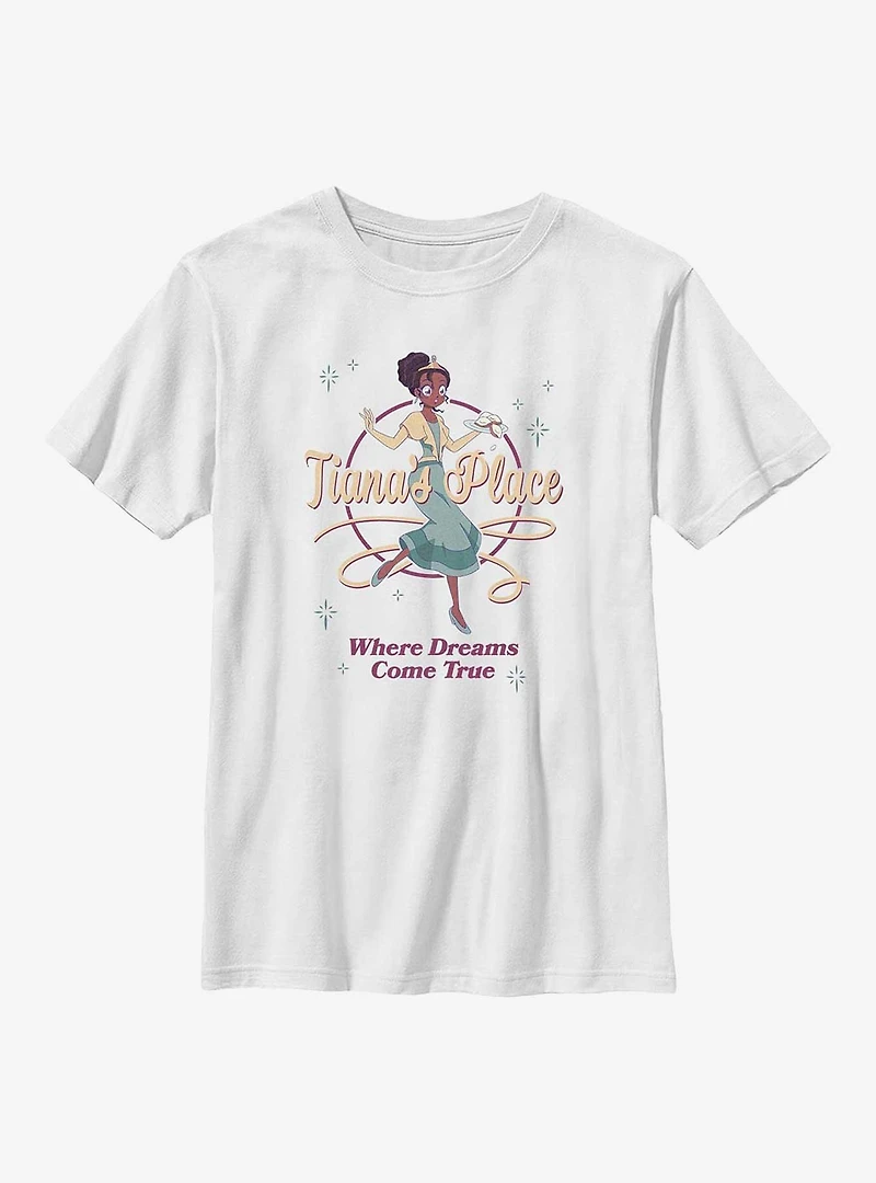 Disney the Princess and Frog Tiana's Place Where Dreams Come True Youth T-Shirt